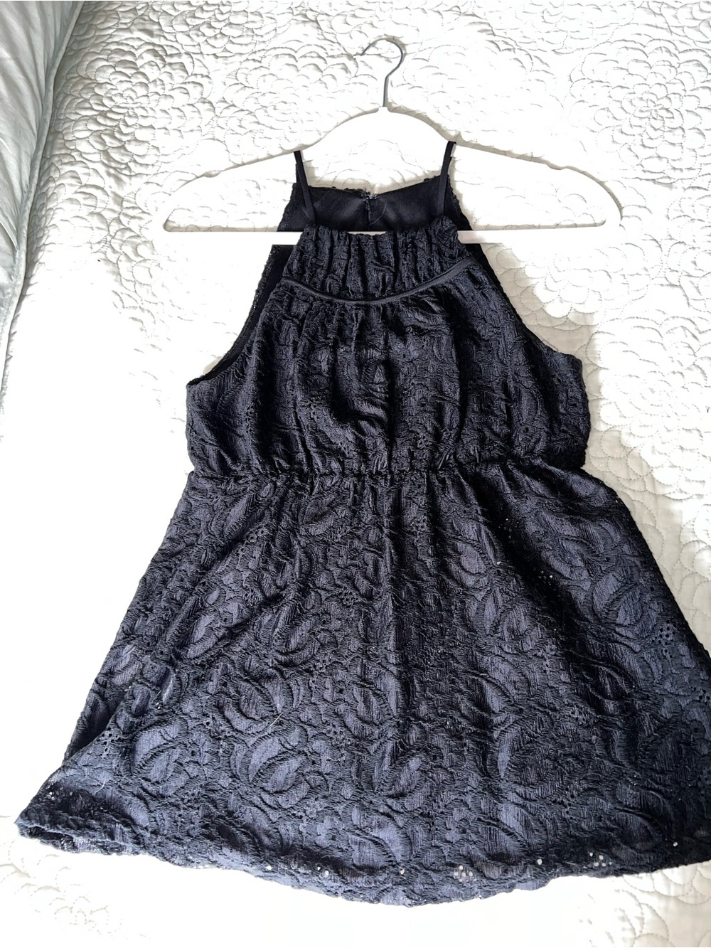 BCBGMaxAzria Black Lace Top